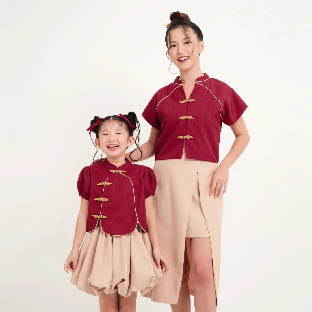ZIEL KIDS - Hekyo Set | Cheongsam | Couple Mom & Girl - Image 2