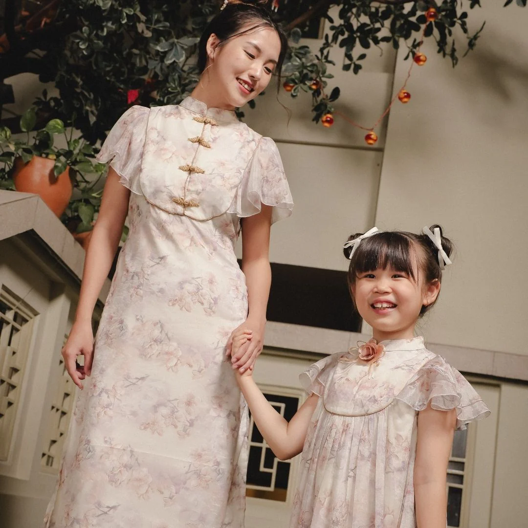 ZIEL KIDS - Mehua Dress | Cheongsam | Couple Mom & Girl - Image 10