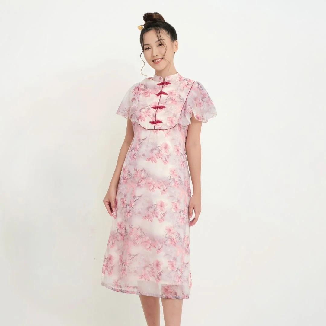 ZIEL KIDS - Mehua Dress | Cheongsam | Couple Mom & Girl - Image 3