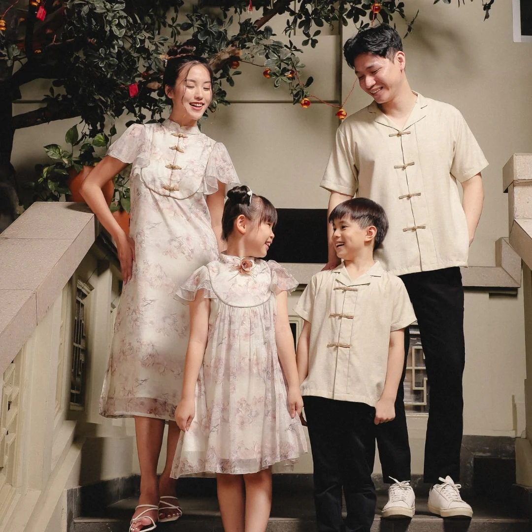 ZIEL KIDS - Mehua Dress | Cheongsam | Couple Mom & Girl - Image 8