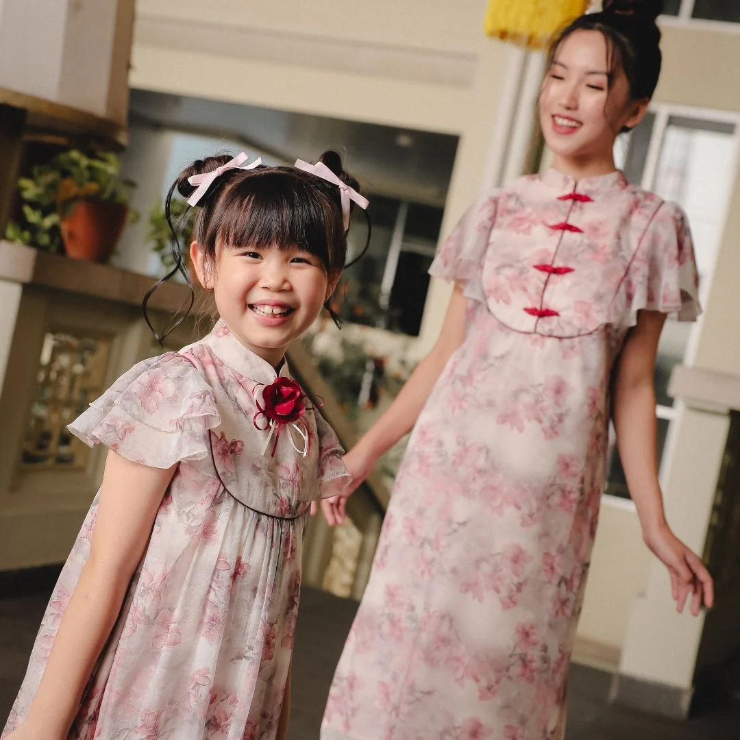 ZIEL KIDS - Mehua Dress | Cheongsam | Couple Mom & Girl - Image 9
