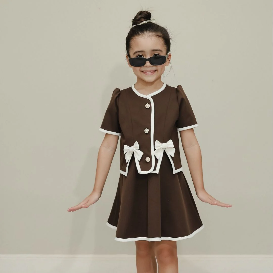 ZIEL KIDS - Melia Set Baju Anak Perempuan Setelan Atas Bawah Semiwool Premium - Image 3