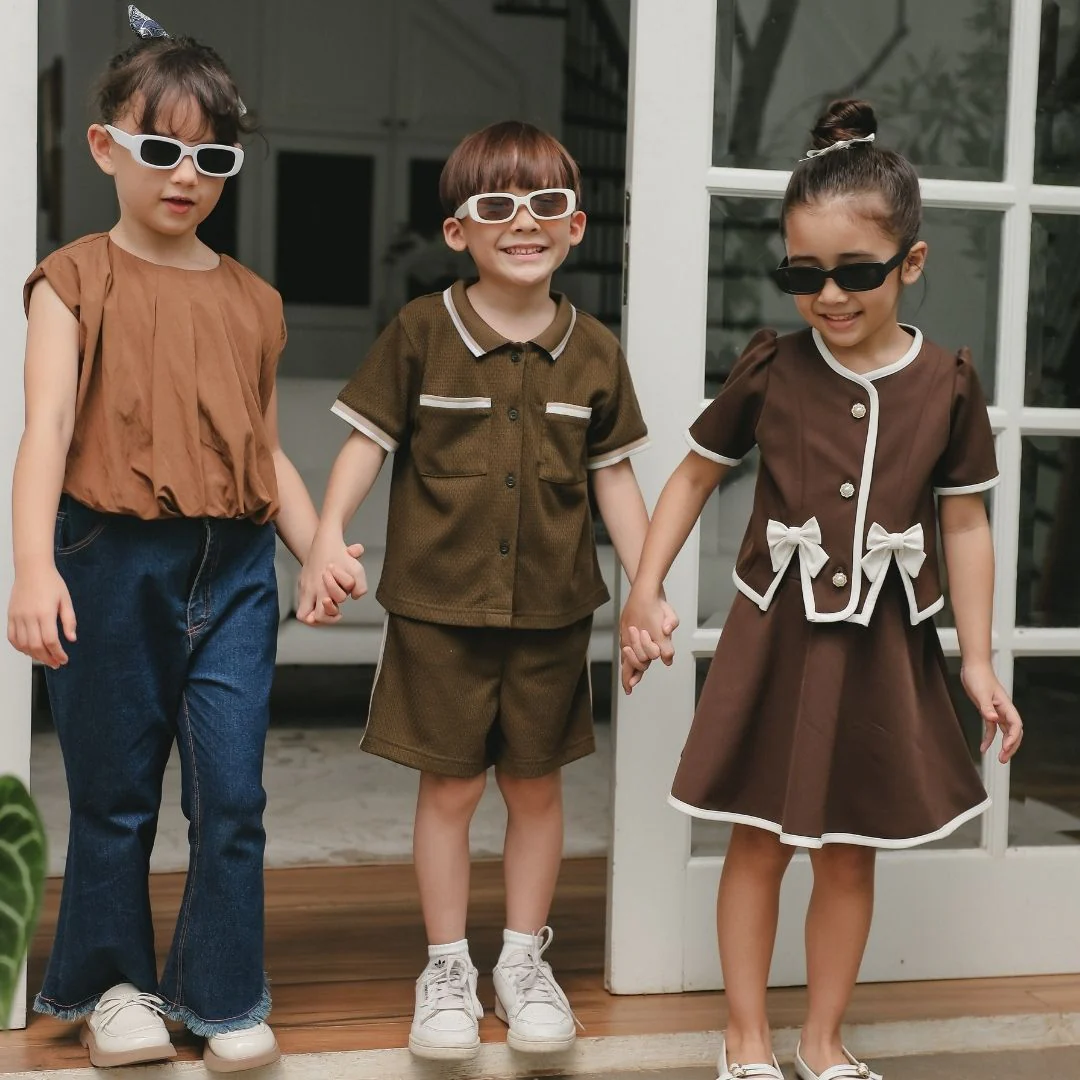 ZIEL KIDS - Melia Set Baju Anak Perempuan Setelan Atas Bawah Semiwool Premium - Image 8