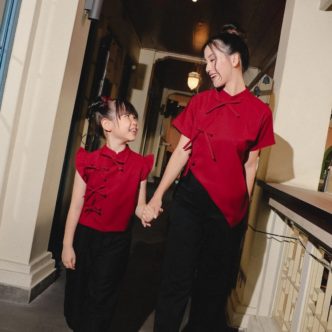ZIEL KIDS - Mulan Top | Cheongsam | Couple Mom & Girl - Image 10