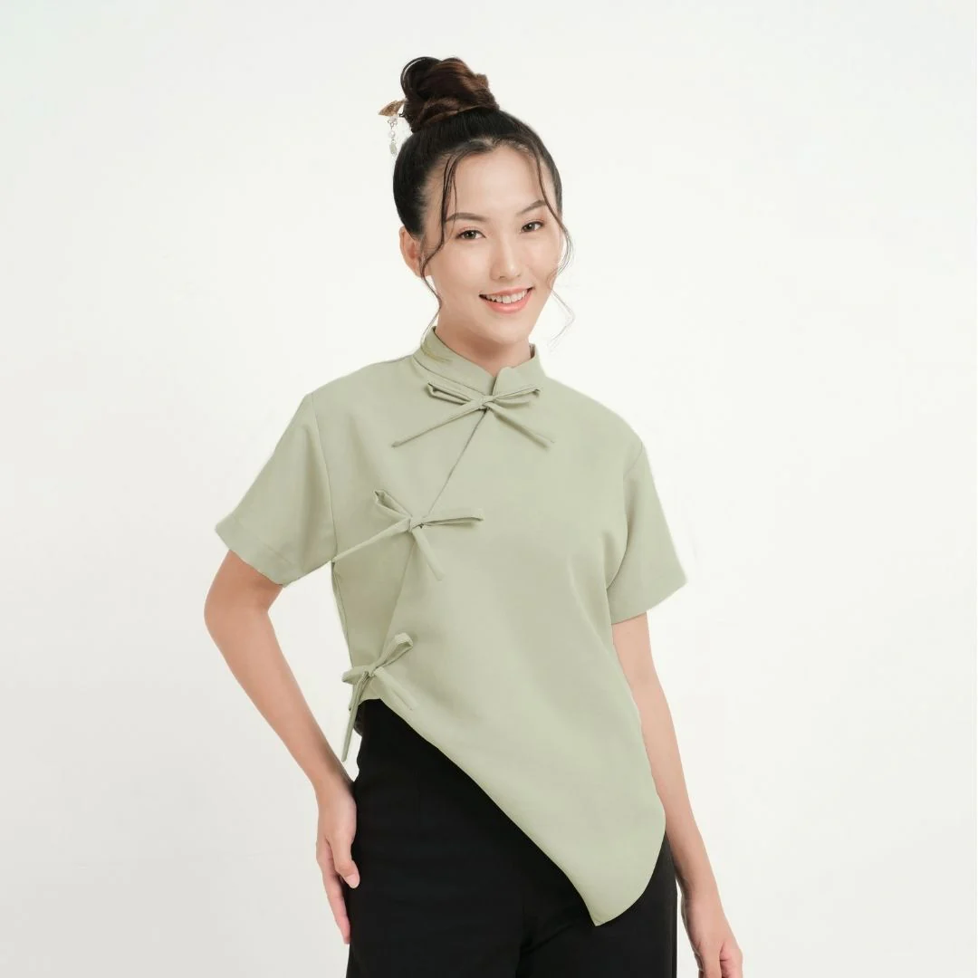 ZIEL KIDS - Mulan Top | Cheongsam | Couple Mom & Girl - Image 3