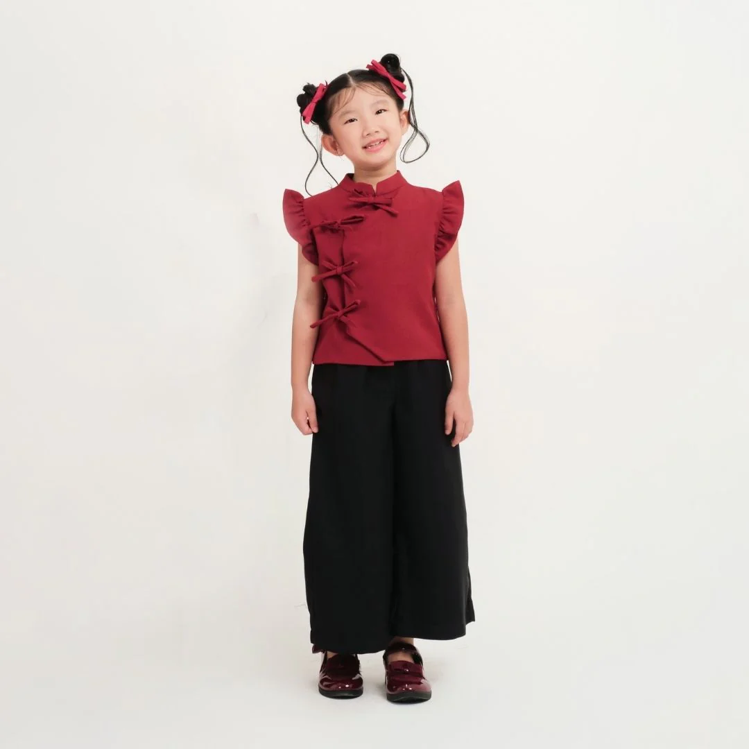 ZIEL KIDS - Mulan Top | Cheongsam | Couple Mom & Girl - Image 4