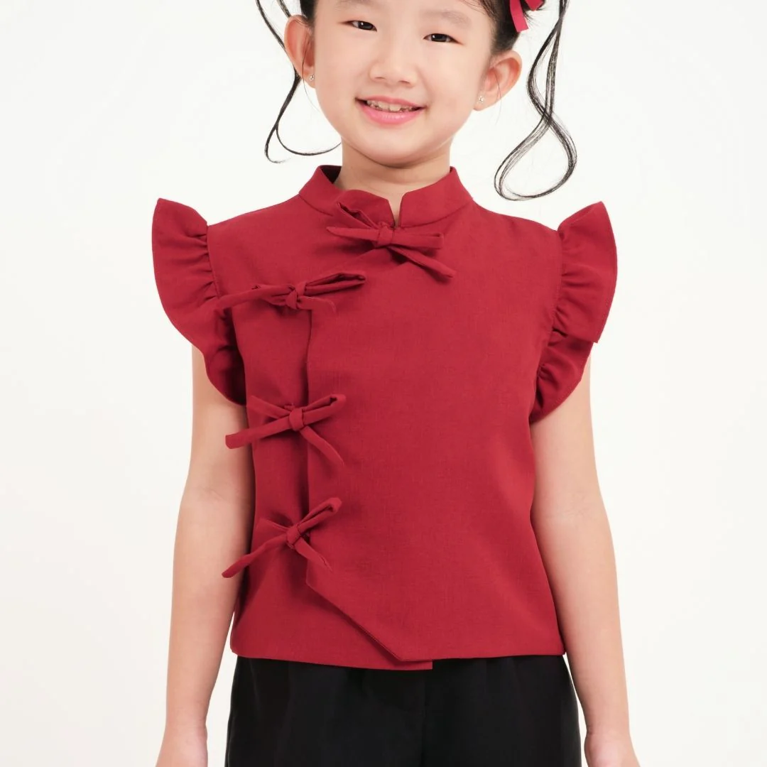 ZIEL KIDS - Mulan Top | Cheongsam | Couple Mom & Girl - Image 6
