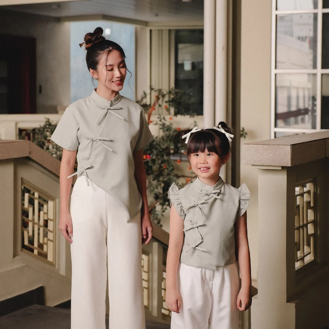 ZIEL KIDS - Mulan Top | Cheongsam | Couple Mom & Girl - Image 9