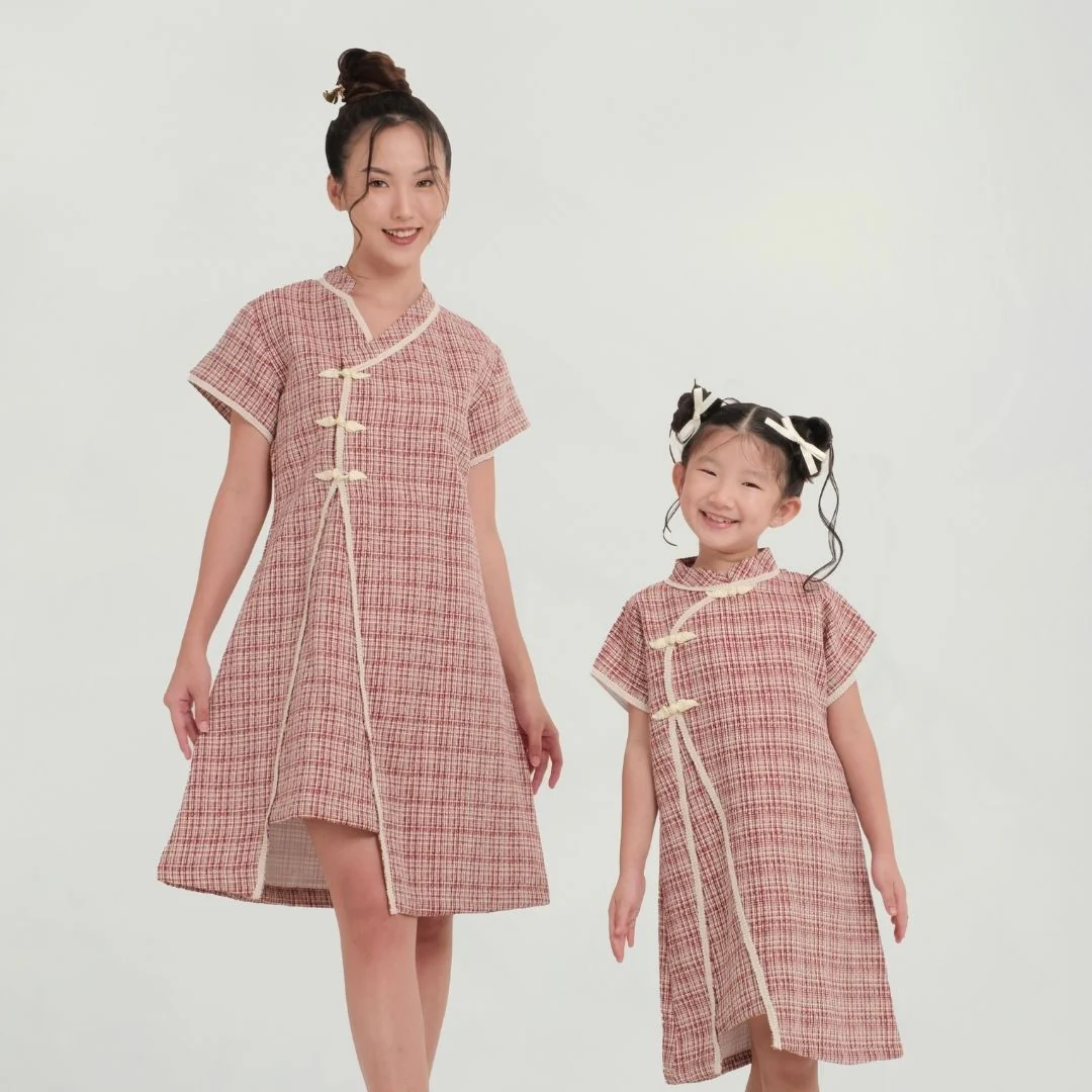 ZIEL KIDS - NingNing Dress | Cheongsam | Couple Mom & Girl