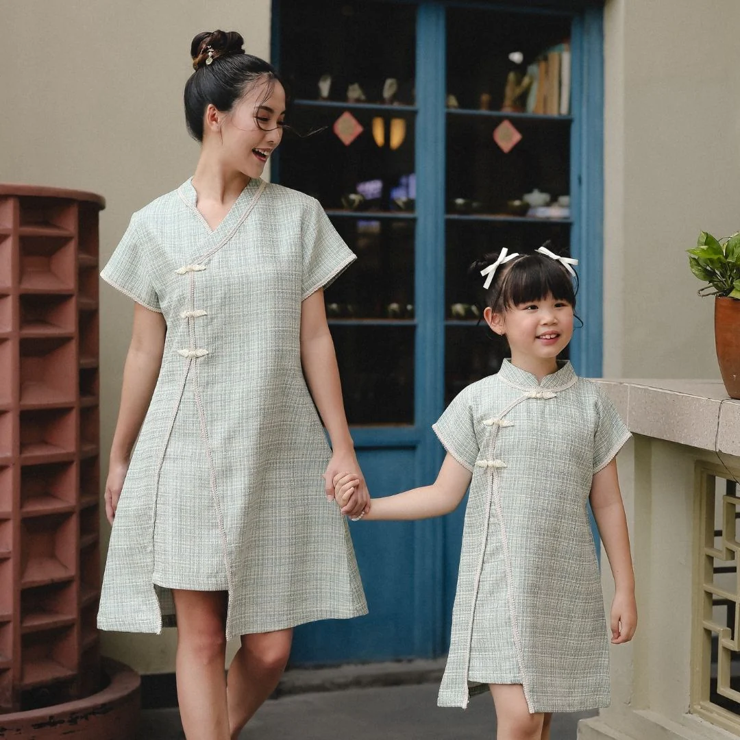 ZIEL KIDS - NingNing Dress | Cheongsam | Couple Mom & Girl - Image 10