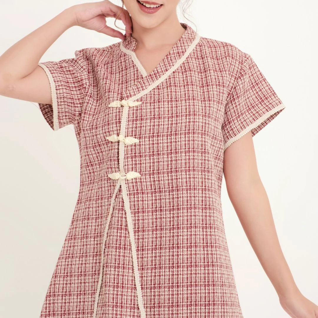 ZIEL KIDS - NingNing Dress | Cheongsam | Couple Mom & Girl - Image 5
