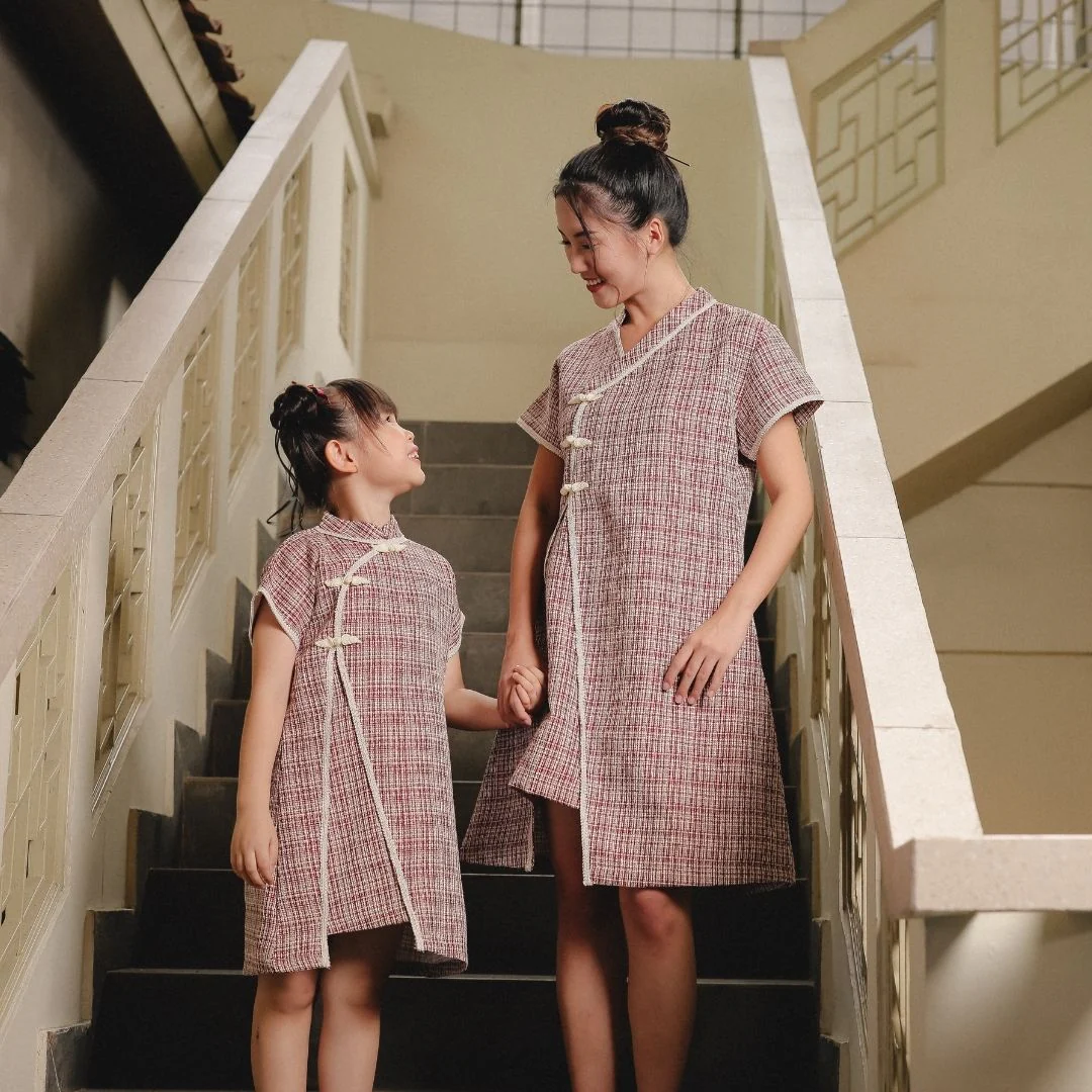 ZIEL KIDS - NingNing Dress | Cheongsam | Couple Mom & Girl - Image 9