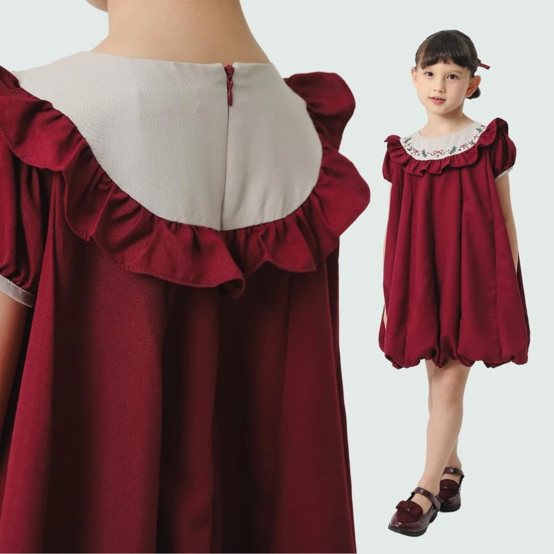 ZIEL KIDS - Polaris Dress Terusan Katun Premium Couple Mom & Girl - Image 5