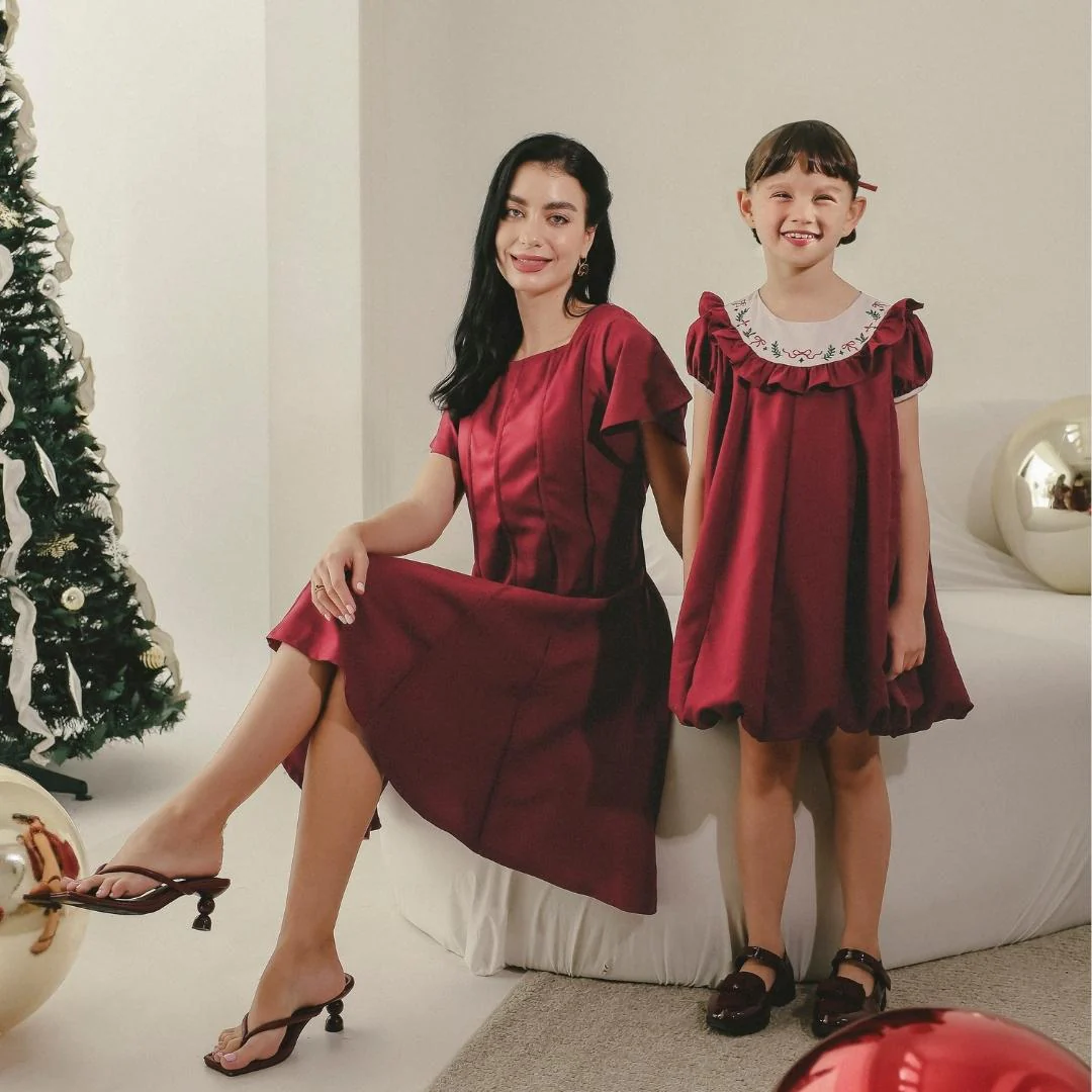 ZIEL KIDS - Polaris Dress Terusan Katun Premium Couple Mom & Girl - Image 8