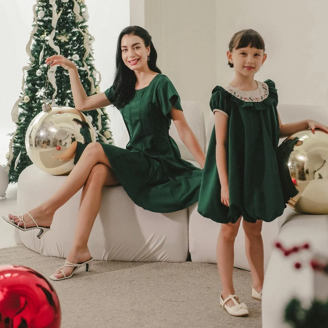 ZIEL KIDS - Polaris Dress Terusan Katun Premium Couple Mom & Girl - Image 9