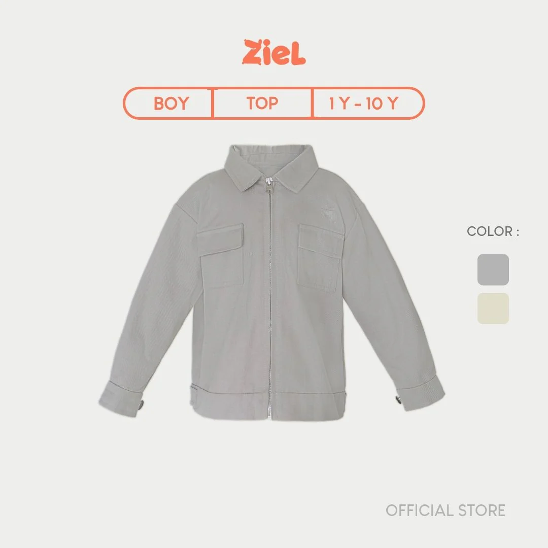 Ziel Kids - Ramon Jacket Baju Anak Laki-Laki Overshirt Jaket Pria Lengan Panjang