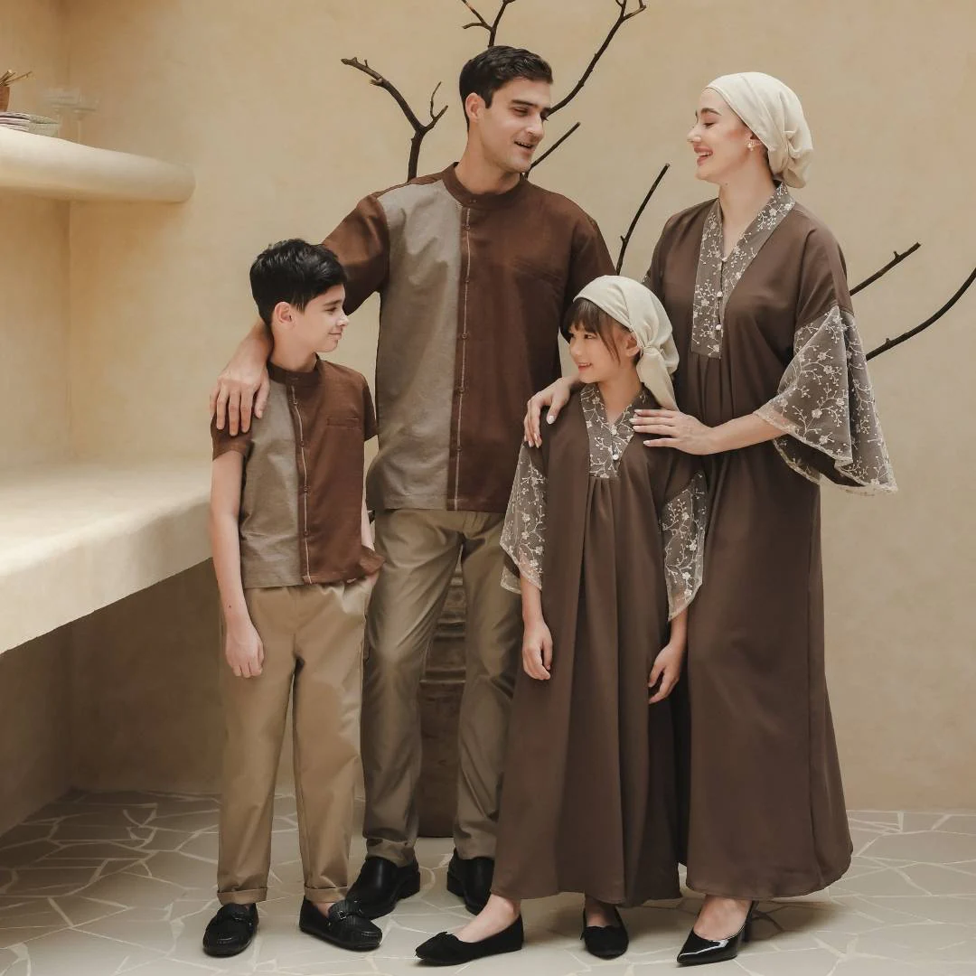 ZIEL KIDS - Rayyan Koko Lebaran 2026 Atasan Kemeja Katun Premium Couple Raya Dad & Boy - Image 8