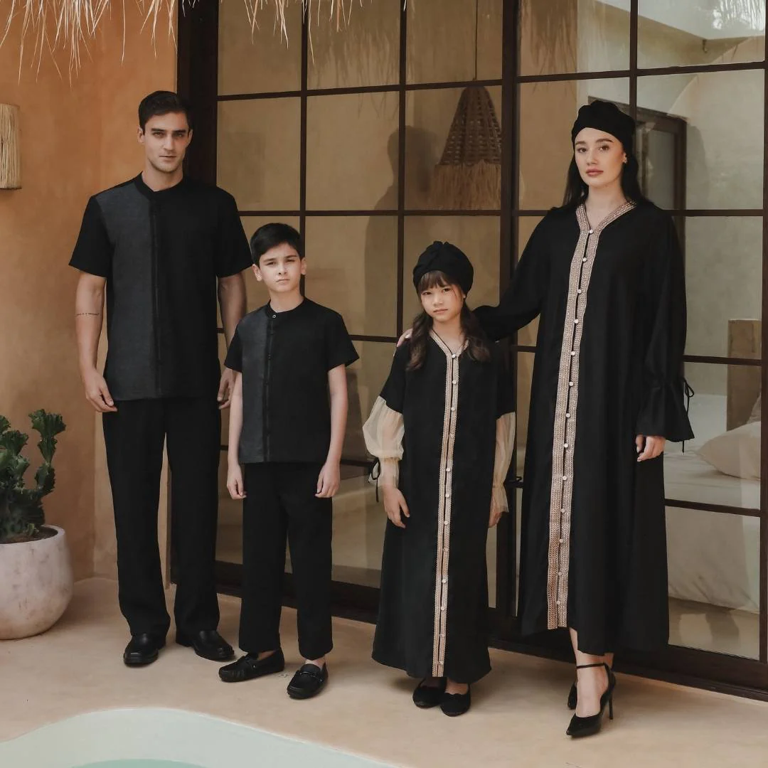 ZIEL KIDS - Rayyan Koko Lebaran 2026 Atasan Kemeja Katun Premium Couple Raya Dad & Boy - Image 9