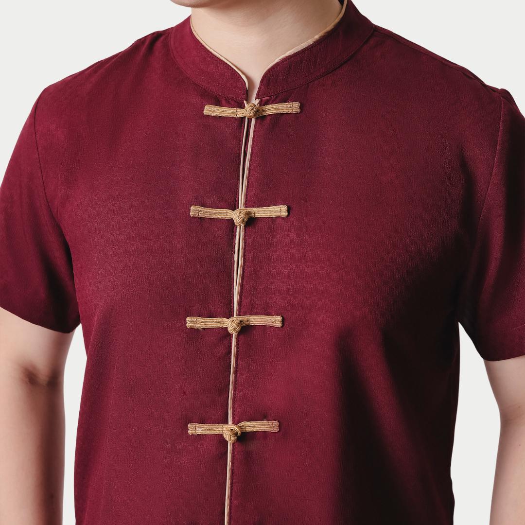 ZIEL KIDS - Renjun Cheongsam | CNY 2026 | Atasan Qipao Jacquard Premium | Couple Dad & Boy - Image 4