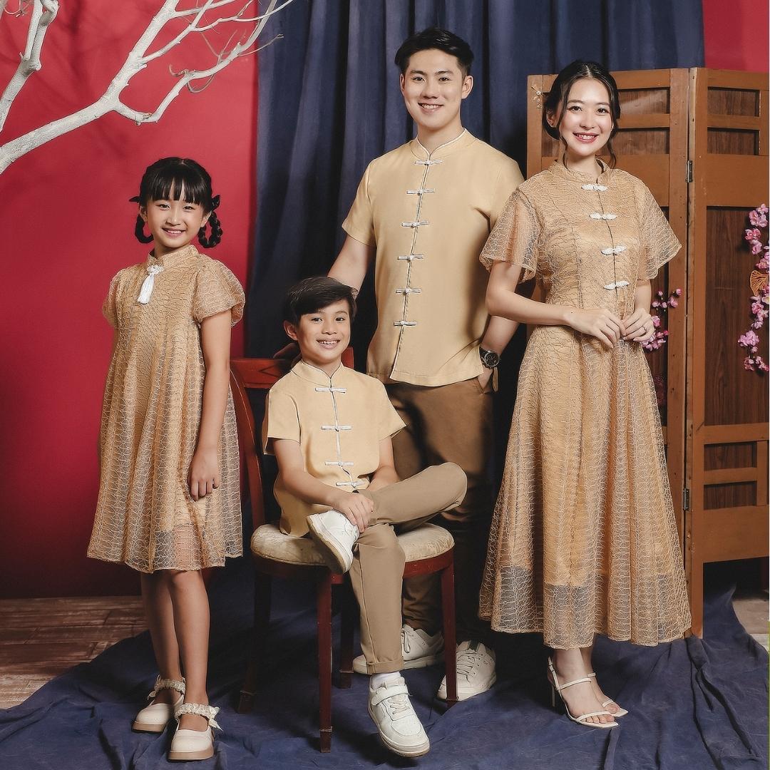 ZIEL KIDS - Renjun Cheongsam | CNY 2026 | Atasan Qipao Jacquard Premium | Couple Dad & Boy - Image 8