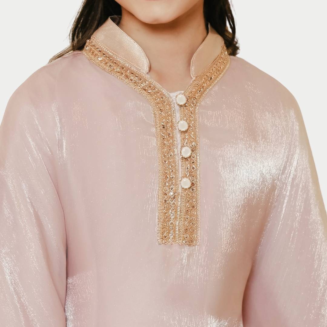 ZIEL KIDS - Samara Dress Gamis Lebaran 2026 Terusan Satin Premium Couple Raya Mom & Girl - Image 5