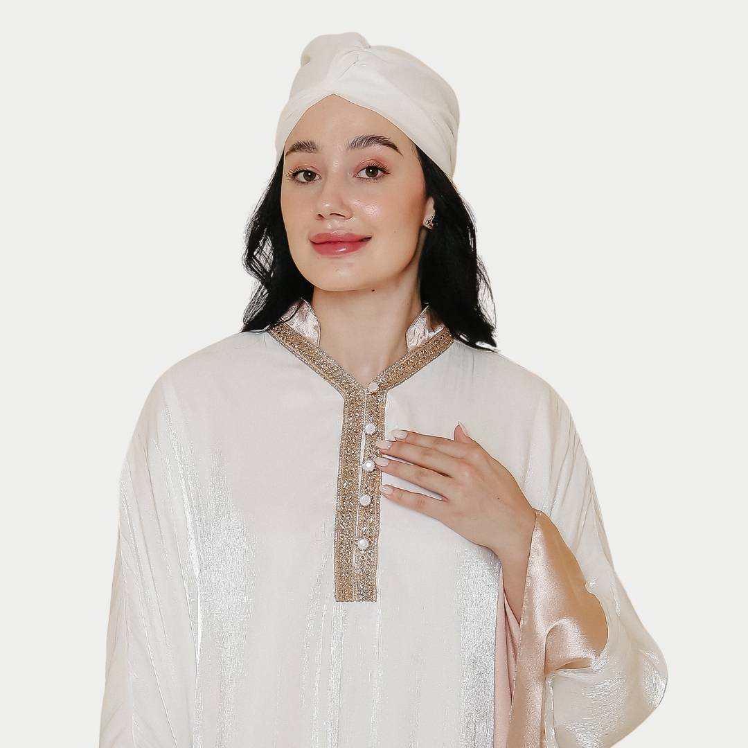 ZIEL KIDS - Samara Dress Gamis Lebaran 2026 Terusan Satin Premium Couple Raya Mom & Girl - Image 6