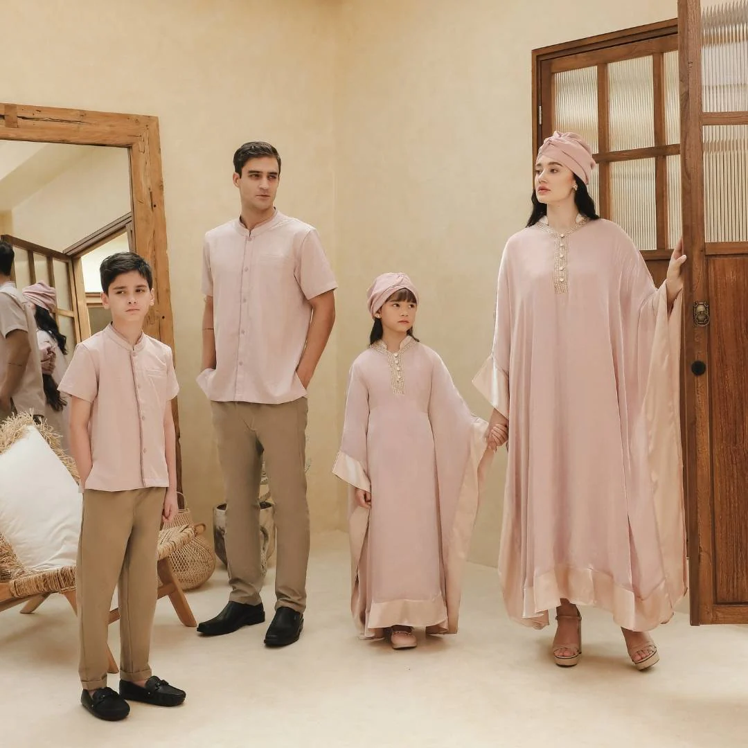ZIEL KIDS - Samara Dress Gamis Lebaran 2026 Terusan Satin Premium Couple Raya Mom & Girl - Image 8