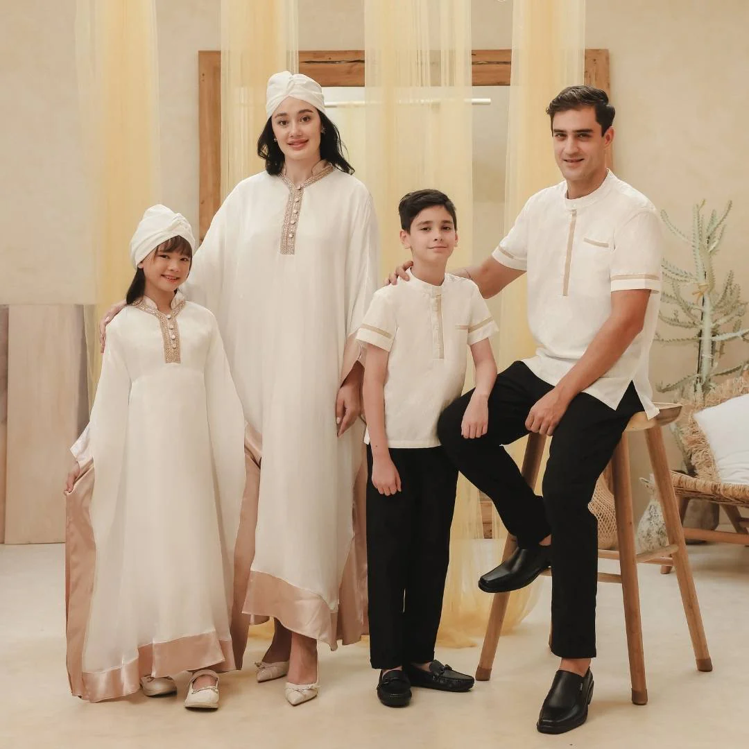 ZIEL KIDS - Samara Dress Gamis Lebaran 2026 Terusan Satin Premium Couple Raya Mom & Girl - Image 9