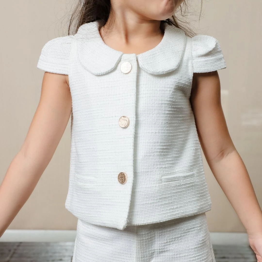 ZIEL KIDS - Shannon Set Baju Anak Perempuan Setelan Atas Bawah Knit Tweed Premium - Image 4