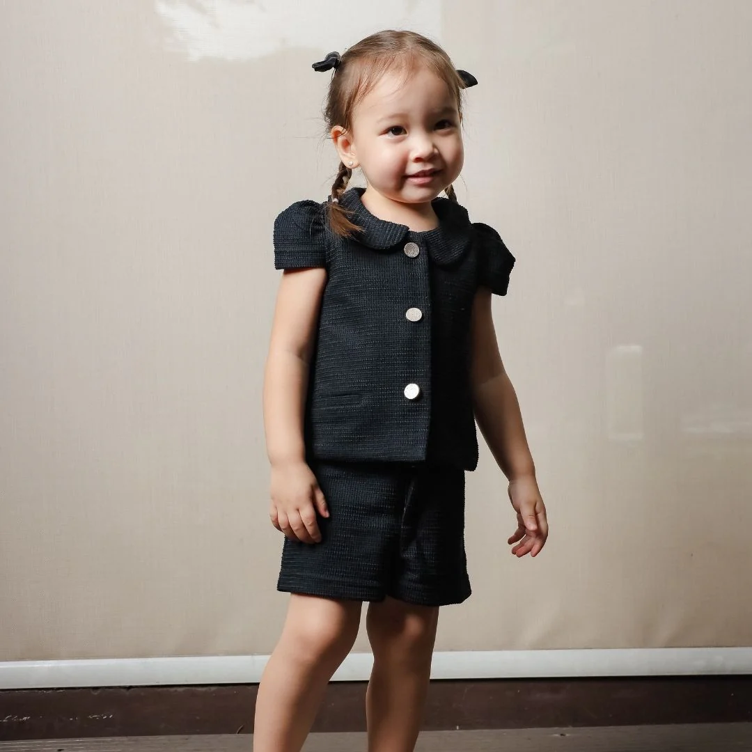 ZIEL KIDS - Shannon Set Baju Anak Perempuan Setelan Atas Bawah Knit Tweed Premium - Image 5