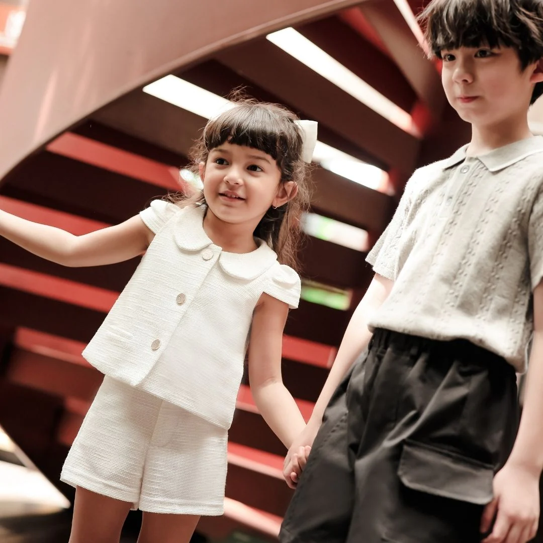ZIEL KIDS - Shannon Set Baju Anak Perempuan Setelan Atas Bawah Knit Tweed Premium - Image 6