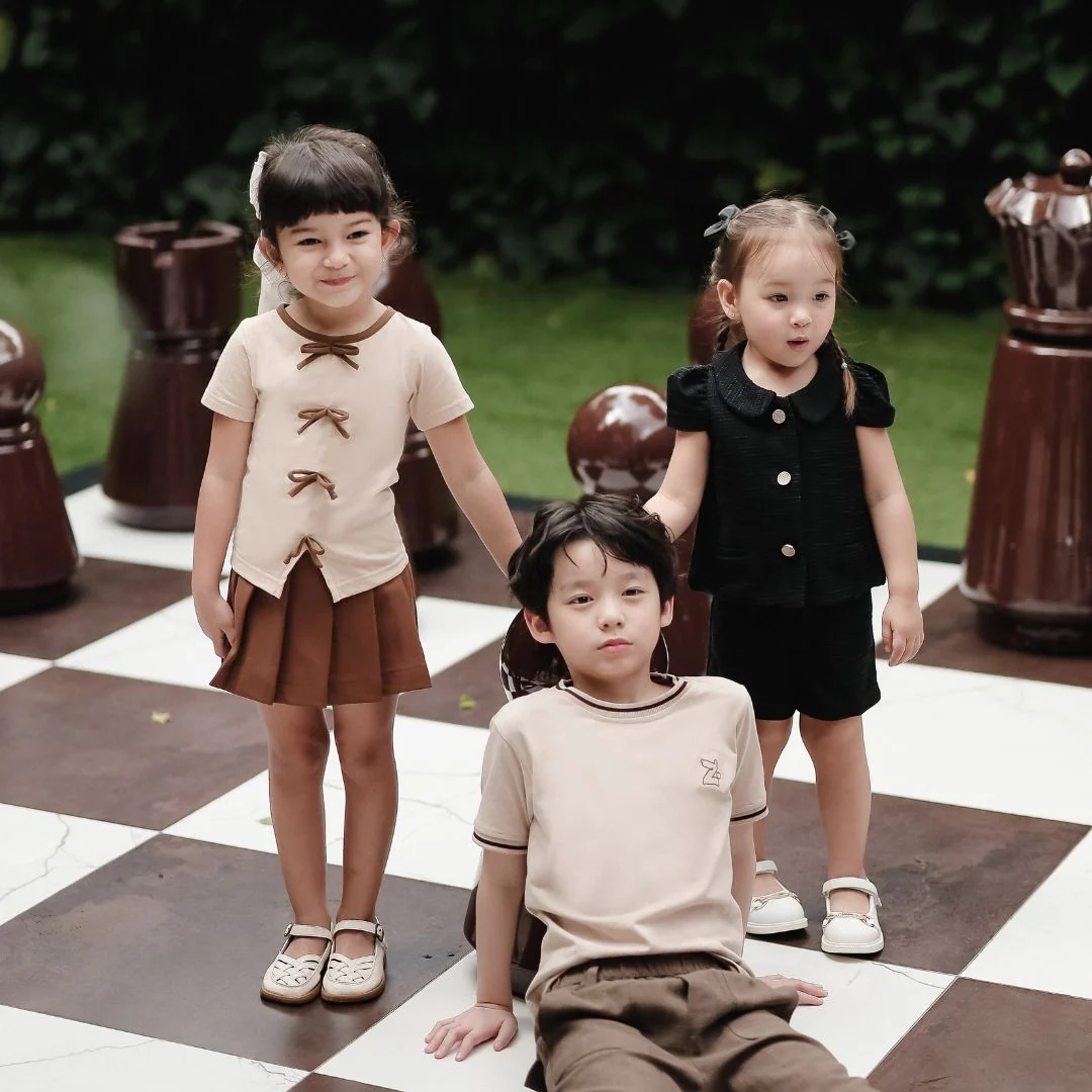 ZIEL KIDS - Shannon Set Baju Anak Perempuan Setelan Atas Bawah Knit Tweed Premium - Image 7