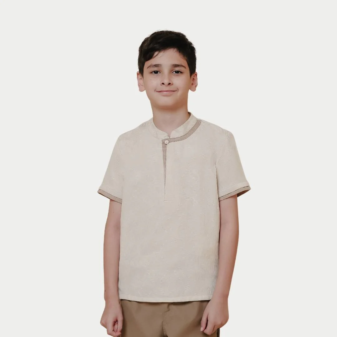 ZIEL KIDS - Sidqi Koko Lebaran 2026 Atasan Kemeja Katun Premium Couple Raya Dad & Boy - Image 7