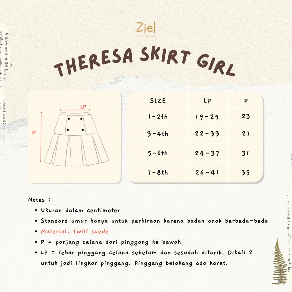 ZIEL KIDS - Theresa skirt / Rok couple ibu anak - Image 2