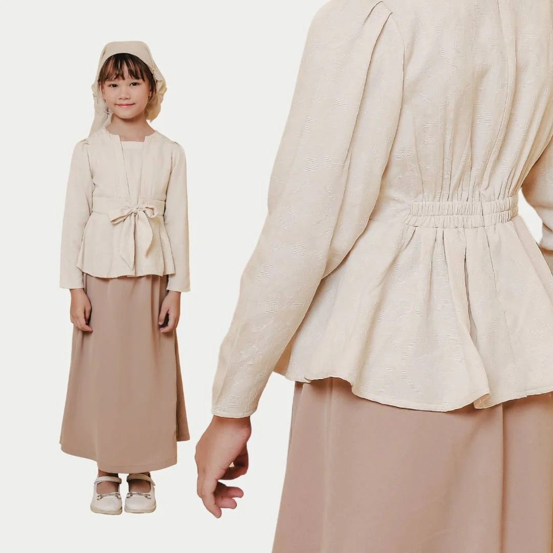 ZIEL KIDS - Shiren Set Lebaran 2026 Setelan Katun Premium Couple Raya Mom & Girl - Image 4
