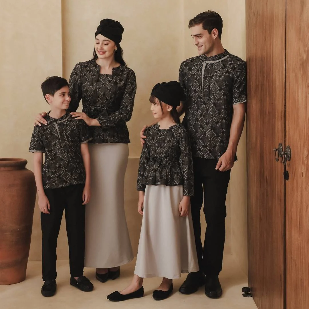 ZIEL KIDS - Shiren Set Lebaran 2026 Setelan Katun Premium Couple Raya Mom & Girl - Image 8