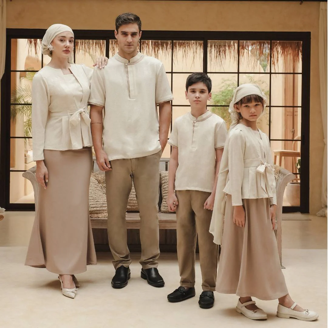 ZIEL KIDS - Shiren Set Lebaran 2026 Setelan Katun Premium Couple Raya Mom & Girl - Image 9