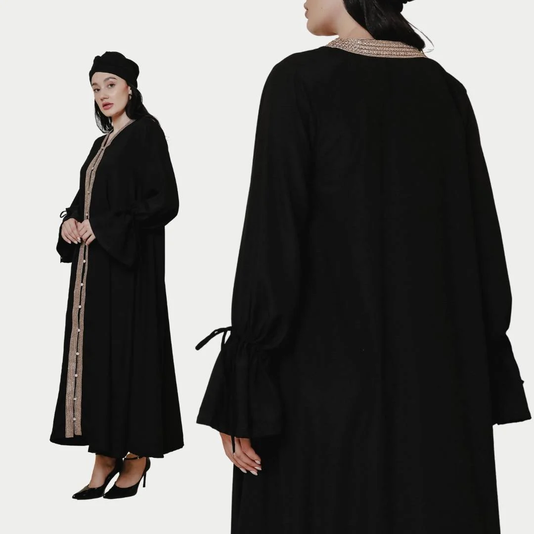 ZIEL KIDS - Tisha Dress Gamis Lebaran 2026 Terusan Satin Premium Couple Raya Mom & Girl - Image 6