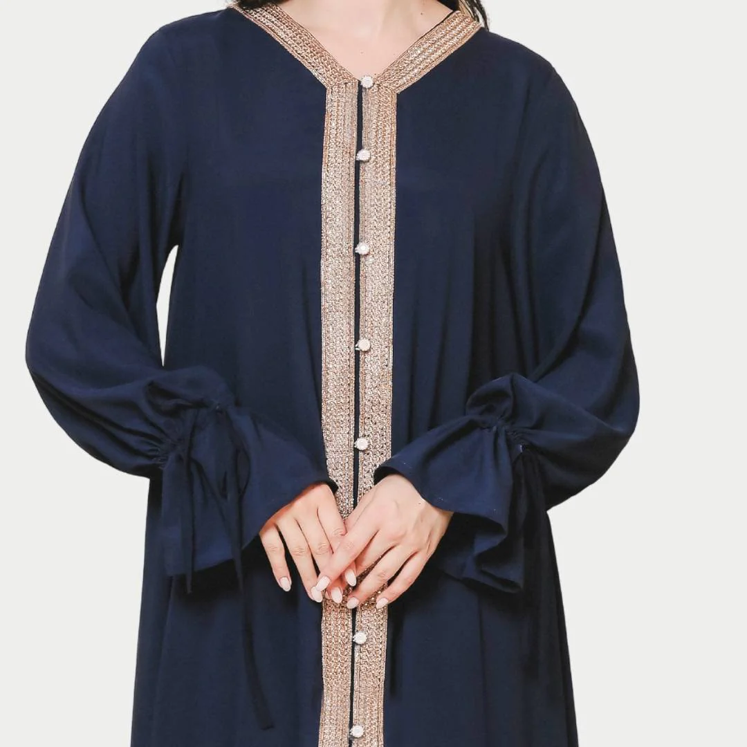 ZIEL KIDS - Tisha Dress Gamis Lebaran 2026 Terusan Satin Premium Couple Raya Mom & Girl - Image 7
