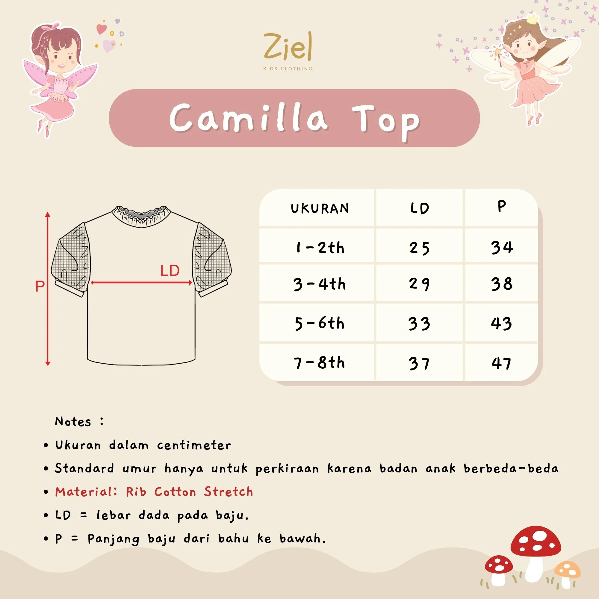 Ziel Kids Little Fairy Collection - Camilla Top - Image 3