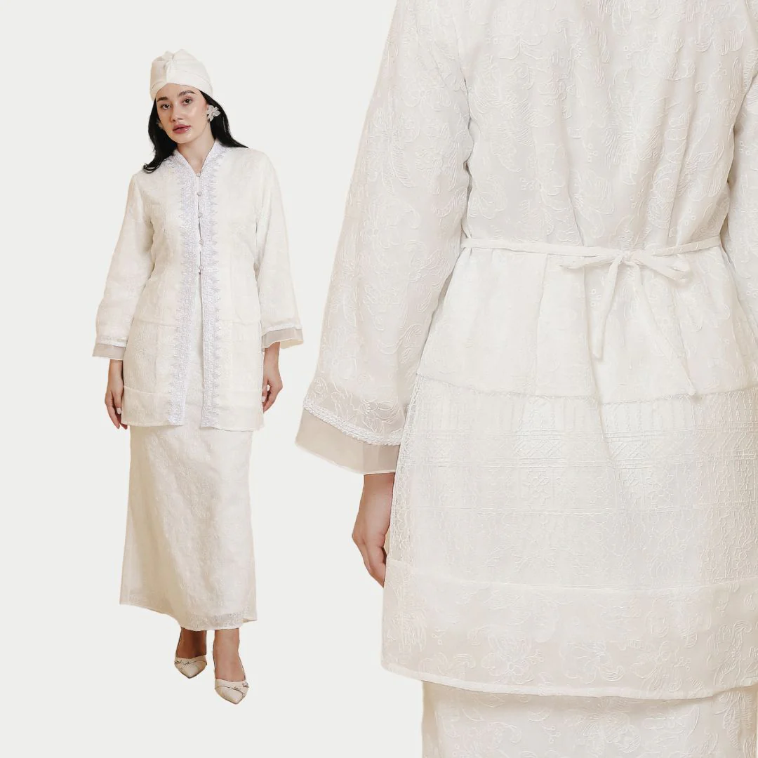 ZIEL KIDS - Zahra Set Lebaran 2026 Setelan Katun Bordir Premium Couple Raya Mom & Girl - Image 5