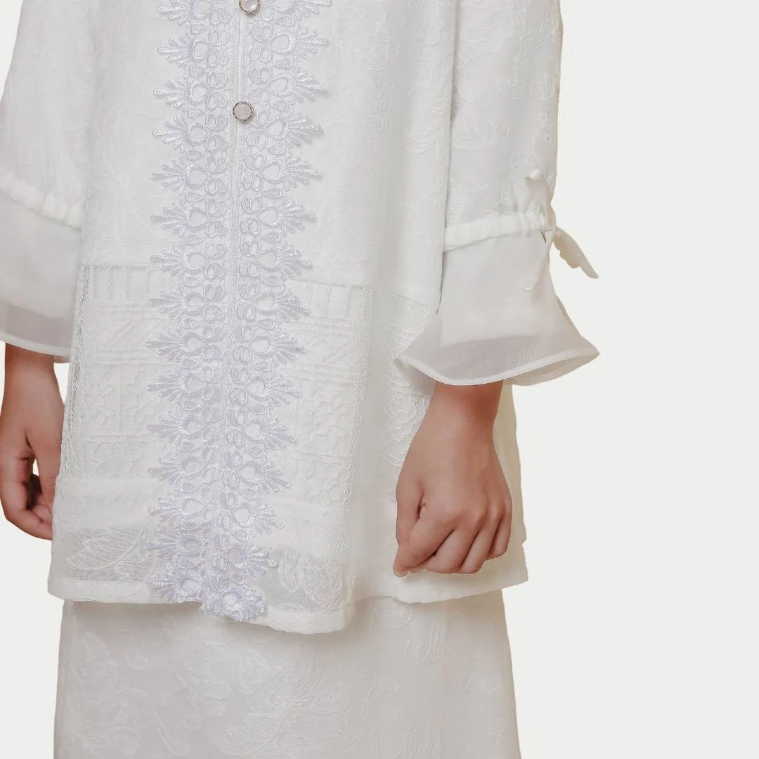 ZIEL KIDS - Zahra Set Lebaran 2026 Setelan Katun Bordir Premium Couple Raya Mom & Girl - Image 7