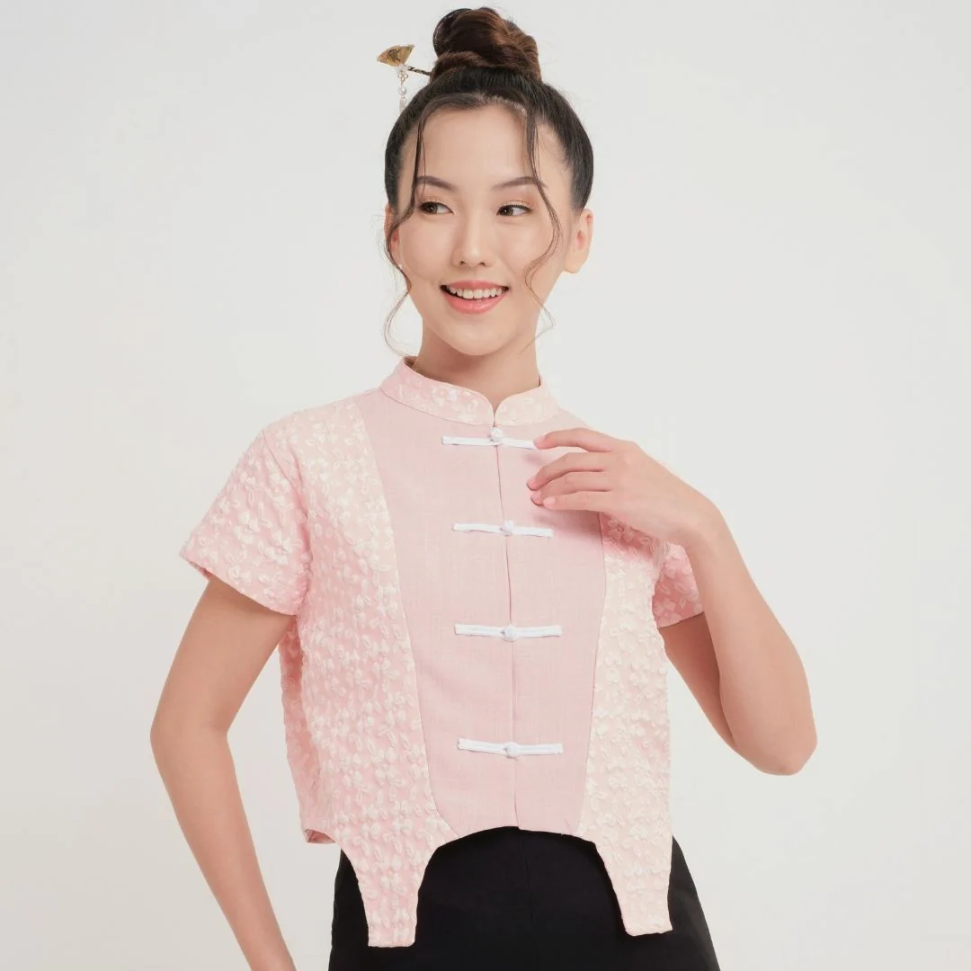 ZIEL KIDS - Zhishu Top | Cheongsam | Couple Mom & Girl - Image 3
