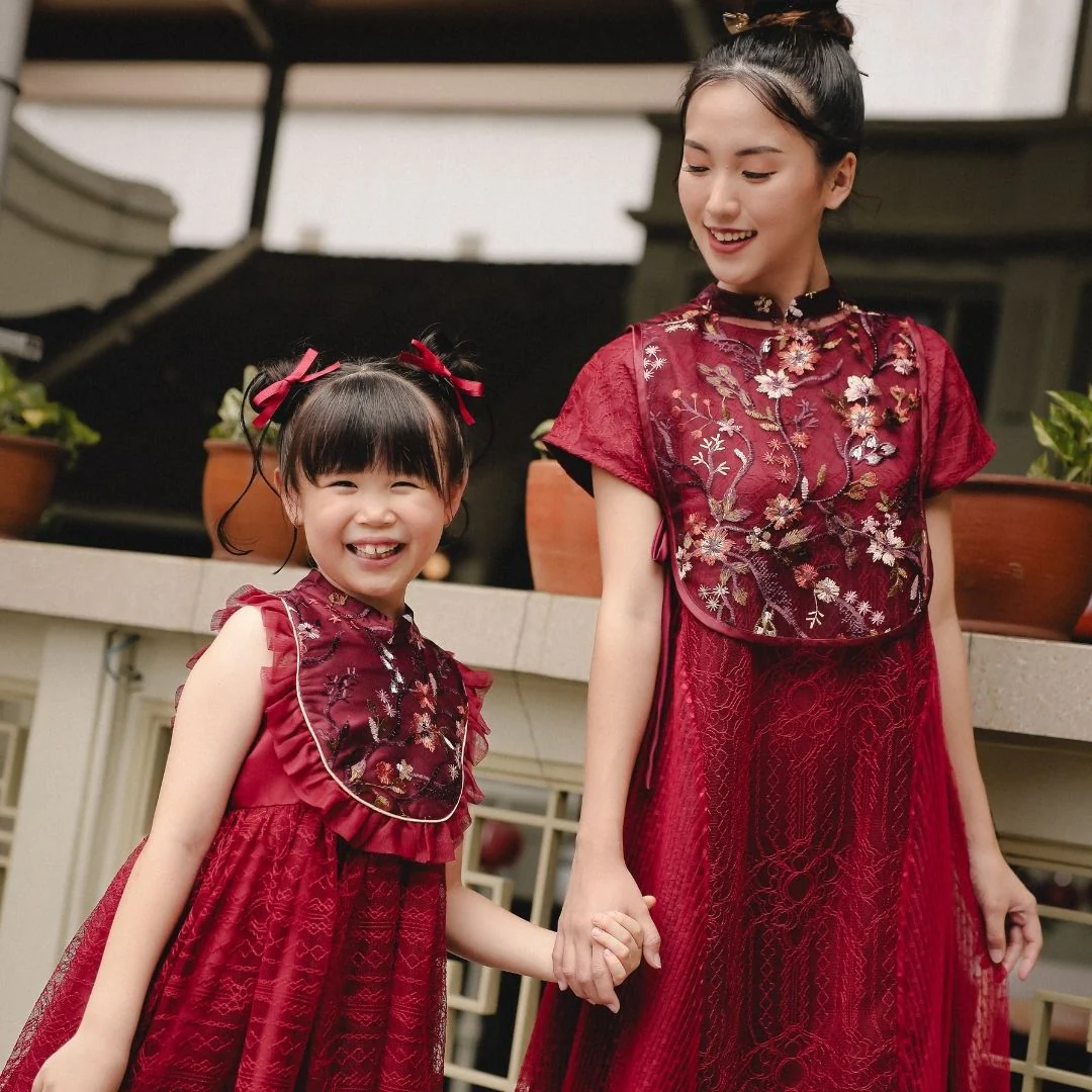 ZIEL KIS - Saeri Dress | Cheongsam | Couple Mom & Girl - Image 10