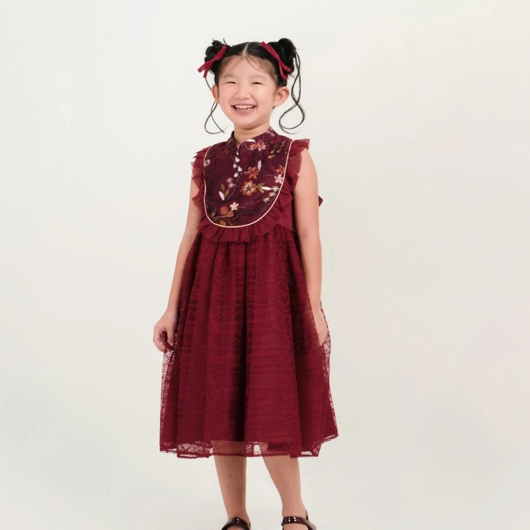 ZIEL KIS - Saeri Dress | Cheongsam | Couple Mom & Girl - Image 4