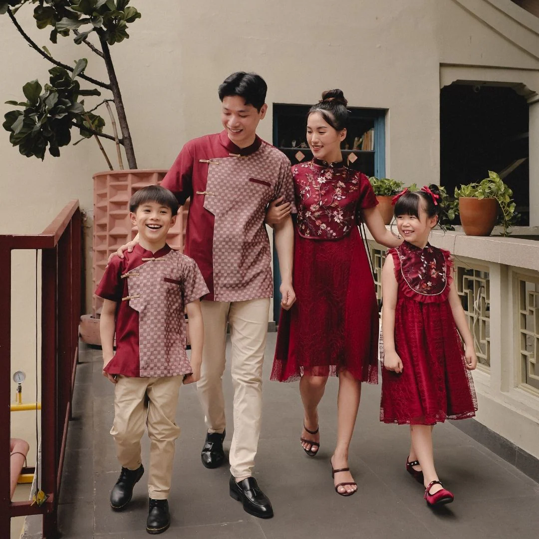 ZIEL KIS - Saeri Dress | Cheongsam | Couple Mom & Girl - Image 8