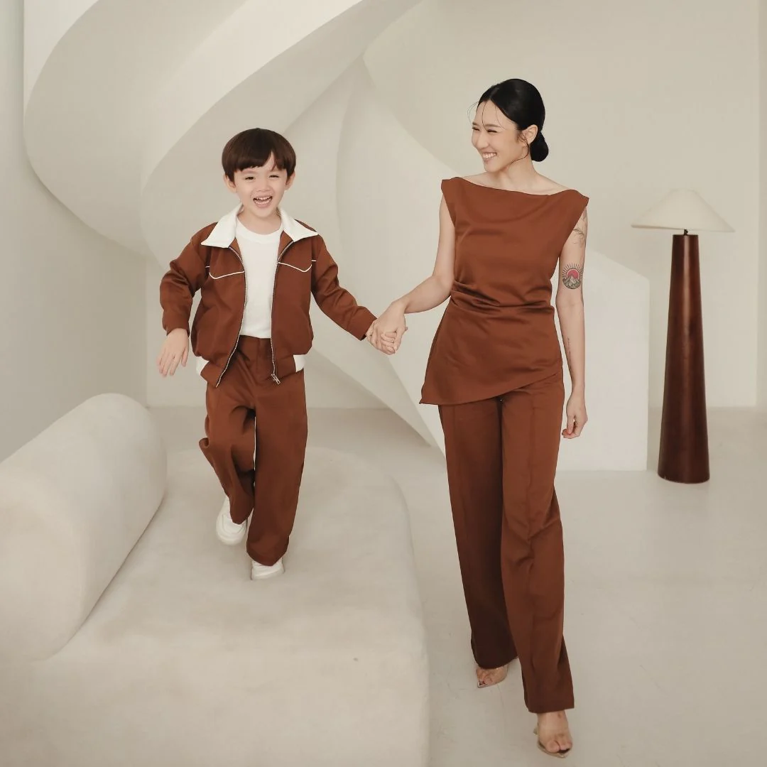 ZIEL x VERENA - Hayami Pants Bawahan Semiwool Premium Couple Mom & Boy - Image 9