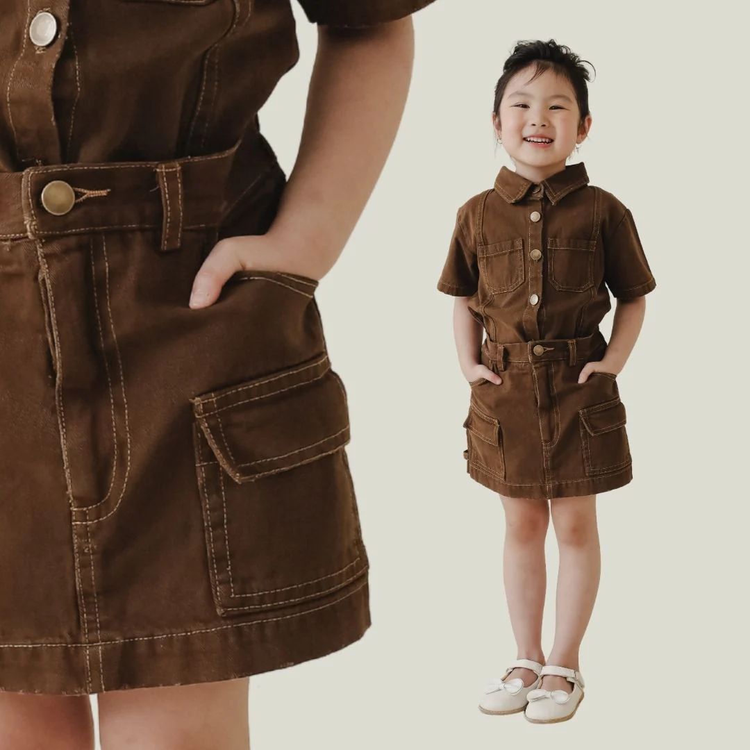ZIEL x VERENA - Shinobu Skort Bawahan Denim Premium Couple Mom & Girl - Image 6