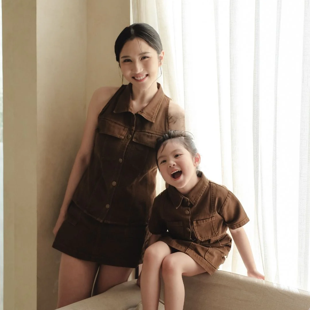 ZIEL x VERENA - Shinobu Skort Bawahan Denim Premium Couple Mom & Girl - Image 7