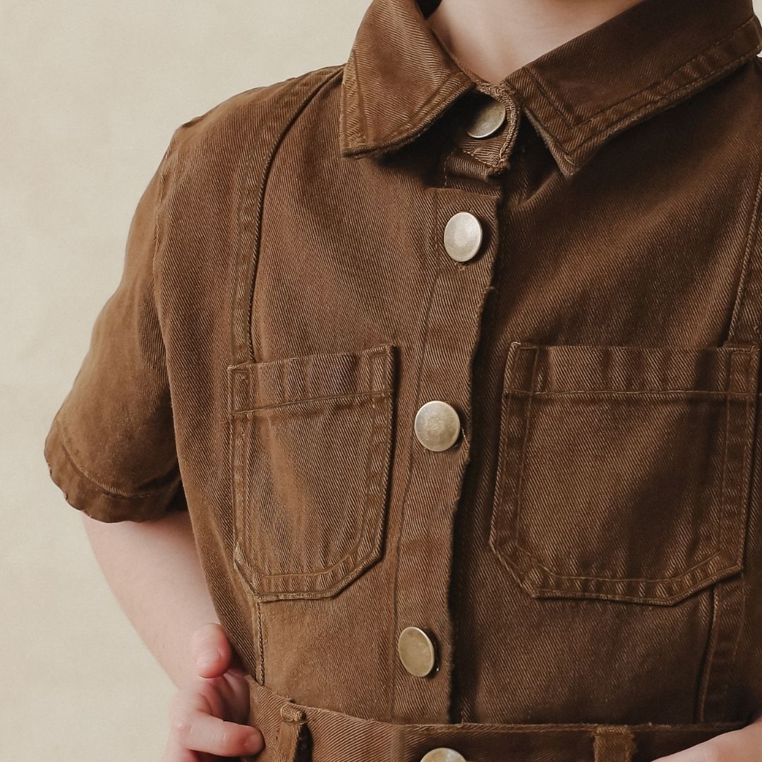 ZIEL x VERENA - Shinobu Top Atasan Denim Premium Couple Mom & Kids - Image 4